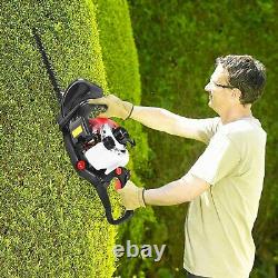 26cc Petrol hedge Trimmer, Handheld Hedge Cutter, 600mm Strimmer Cutting Length