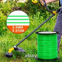2Pcs Trimmer Line Whipper Snipper Cord Brush Cutter Brushcutter 2.4mm x 370M UK