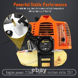 2.5kw Petrol Trimmer Brush Cutter Garden Grass Line 7000rpm 52cc Engine 2-in-1