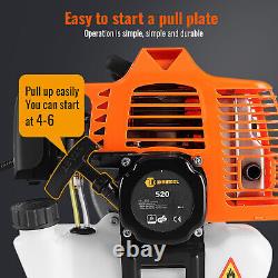 2.5kw Petrol Trimmer Brush Cutter Garden Grass Line 7000rpm 52cc Engine 2-in-1