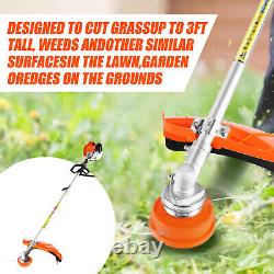 2.5kw Petrol Trimmer Brush Cutter Garden Grass Line 7000rpm 52cc Engine 5-in-1