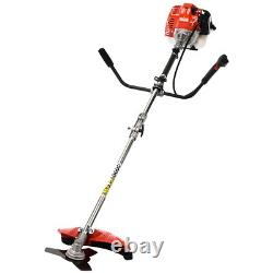 2-In-1 Gas Grass Trimmer Brush Cutter Lawn Mower Edger Tool With 2 Types Blades