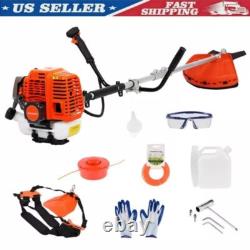 2 In 1 Petrol Brush Cutter Strimmer Grass Trimmer Garden 52Cc 2 Stroke Kit