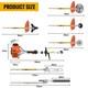 2 Stroke Petrol Grass Trimmer 6in1 Brushcutter Hedge Row Strimmer 52cc Conentool