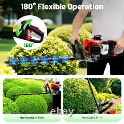 2 Stroke Petrol Hedge Trimmer 65Mn Steel Brush Cutter Air-cooled Hedgetrimmer
