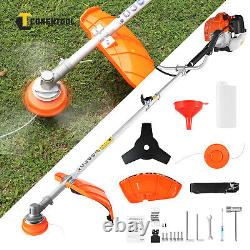 2-in-1 2.5kw Petrol Trimmer Brush Cutter Garden Grass 52cc Power Engine 7000rpm