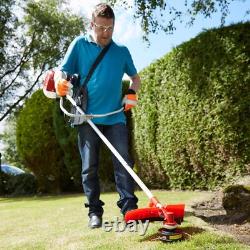 2-in-1 52cc Petrol Strimmer Brush Cutter Garden Grass Line Trimmer Tool Garden