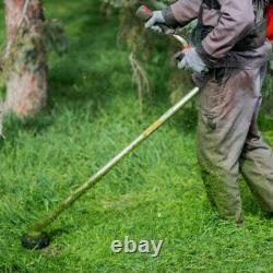 2-in-1 52cc Petrol Strimmer Brush Cutter Garden Grass Line Trimmer Tool Garden