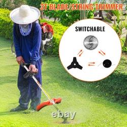 2-in-1 / 5-in-1 Petrol Strimmers Set Brushcutter Garden Grass Line Strimmer 52cc