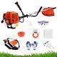 2 In 1 Petrol Brush Cutter Strimmer Grass Trimmer Garden 52cc 2 Stroke Kit