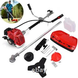 2 in 1 Petrol Grass Trimmer String Strimmer 52cc Stroke Engine with 255mm Blade