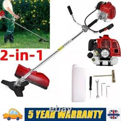 2in1 52cc Petrol Strimmer 2 Stroke Garden Grass Trimmer Brush Cutter Multi Tool