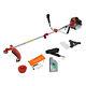 2in1 Garden Multi Tool Petrol Grass Line Trimmer & Brushcutter Big Horn + 1l Oil