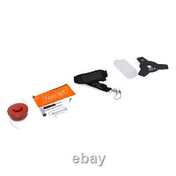 2in1 Garden Multi Tool Petrol Grass Line Trimmer & Brushcutter Big Horn + 1L Oil