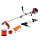 2in1 Multi Tool 52cc Petrol Powerking Grass Line Trimmer & Brushcutter + Spool