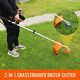 2in1 Petrol Grass Trimmer Brush Cutter 52cc Multi Function Garden Grass Strimmer