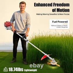 35.88 CC 4-Stroke Gas Power String Trimmer Lawn Trimmer Grass Cutter Weed Edger