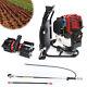 3in1 4-stroke Backpack Cultivator Tiller Lawn Mower Brush Cutter Hedge Trimmer