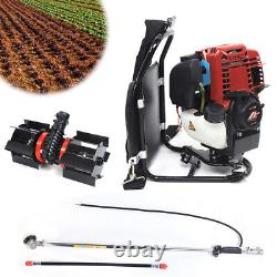 3IN1 4-Stroke Backpack Cultivator Tiller Lawn Mower Brush Cutter Hedge Trimmer