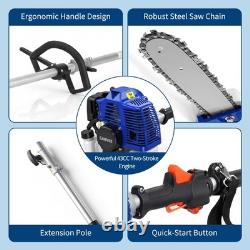 43cc Multi Function Garden Tool Brush Cutter, Grass Trimmer, Chainsaw
