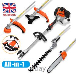 4 in 1 Garden 52cc Petrol Hedge Trimmer Chainsaw Strimmer Brushcutter 2 Stroke