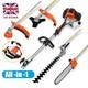 4-in-1 Petrol Garden Multi Tool 52cc Strimmer Brushcutter Hedge Trimmer Chainsaw