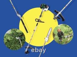 4-in-1 Petrol Multi Tool Brush Cutter Hedge Trimmer Pole Saw Grass Trimmer