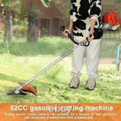 52CC 2-in-1 Gas Weed Wacker Brush Cutter & Cordless Hedge Trimmer UK