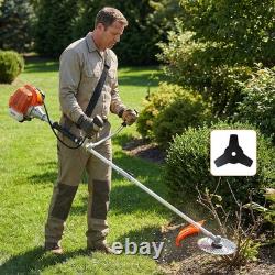 52CC 3IN1 Petrol Strimmer Grass Trimmer Brush Cutter Garden Yard Tool 11000 RPM