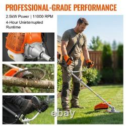 52CC 3in1 Hedge Trimmer Multi Tool Petrol Strimmer Brush Cutter Garden 2500W