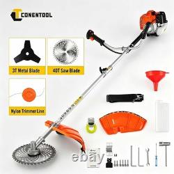 52CC 3in1 Petrol Grass Trimmer Brush Cutter Strimmer Garden Tool with Saw Blade