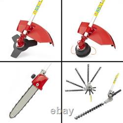 52CC 5 in1 Hedge Trimmer Multi Tool Petrol Strimmer Brush Cutter Chainsaws