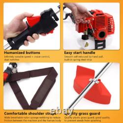 52CC 5 in1 Hedge Trimmer Multi Tool Petrol Strimmer Brush Cutter Garden Chainsaw