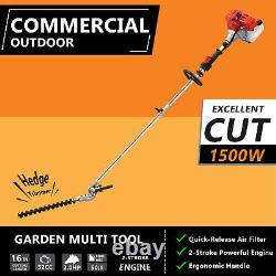 52CC 5 in1 Hedge Trimmer Multi Tool Petrol Strimmer Brush Cutter Garden Chainsaw
