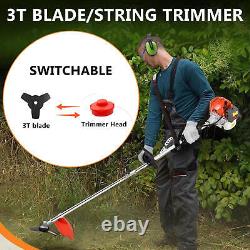 52CC 5 in1 Hedge Trimmer Multi Tool Petrol Strimmer Brush Cutter Garden Chainsaw