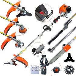 52CC 5 in 1 Hedge Trimmer Multi Tool Petrol Strimmer BrushCutter Garden Chainsaw