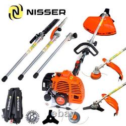 52CC 5 in 1 Hedge Trimmer Multi Tool Petrol Strimmer BrushCutter Garden Chainsaw
