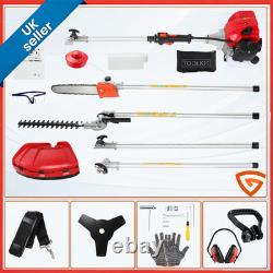 52CC 5in1 3HP Hedge Trimmer Multi Tools Petrol Strimmer Brush Cutter Chainsaw