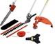 52cc 6 In1 Hedge Trimmer Multi Tool Petrol Strimmer Brush Cutter Garden Chainsaw