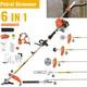 52cc 6-in-1 Petrol Grass Strimmer Multi Tool Brush Cutter Chainsaw Hedge Trimmer
