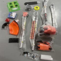 52CC 6-in-1 Petrol Grass Strimmer Multi Tool Brush Cutter Chainsaw Hedge Trimmer