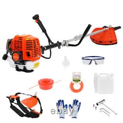 52CC Gas String Trimmer, 2 In 1 Cordless Hedge Trimmer, 2-Stroke Brush Cutter