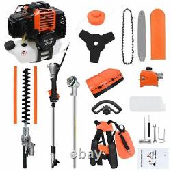 52CC Hedge Trimmer Multi Tool Petrol Weed Strimmer Brush Cutter Garden Chainsaw