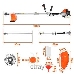 52CC High Power 2.5KW Gas Powered Brush Cutter Adjustable Handle Anti-Vibration