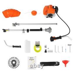 52CC High Power 2.5KW Gas Powered Brush Cutter Adjustable Handle Anti-Vibration
