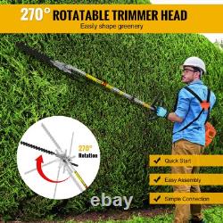 52CC Multi Function Garden Tool 5-in-1 Petrol Strimmer Brush Cutter Chainsaw UK