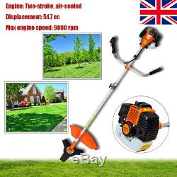 52CC Petrol Brush Cutter Heavy Duty Grass Trimmer Strimmer 2-stroke Engine