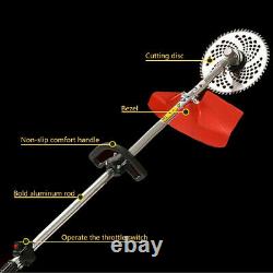 52CC Petrol Garden MULTI TOOL 5 in 1 Grass & Hedge Trimmer Strimmer Pole saw