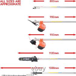 52Cc Petrol Multi Function 5 in 1 Garden Tool Brush Cutter, Grass Trimmer, Cha