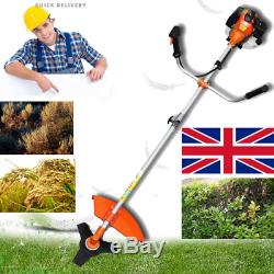 52 CC3 HP Powerful Petrol Brush Cutter, Grass Trimmer Strimmer Garden Heavy Duty